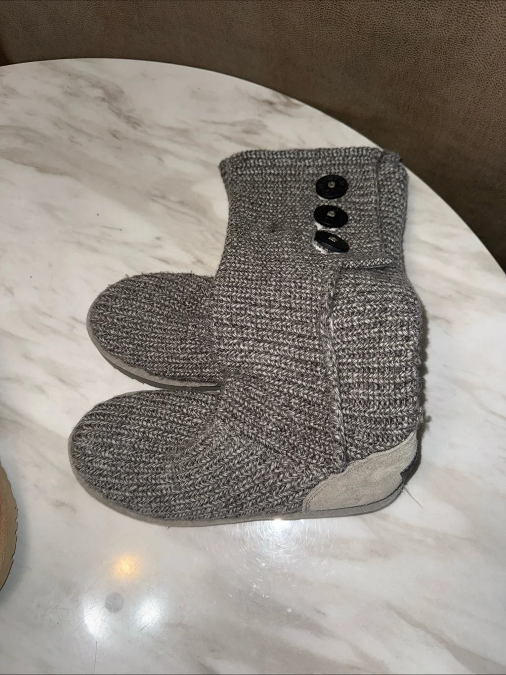 UGG Cardi knit grey size woman 7 boots